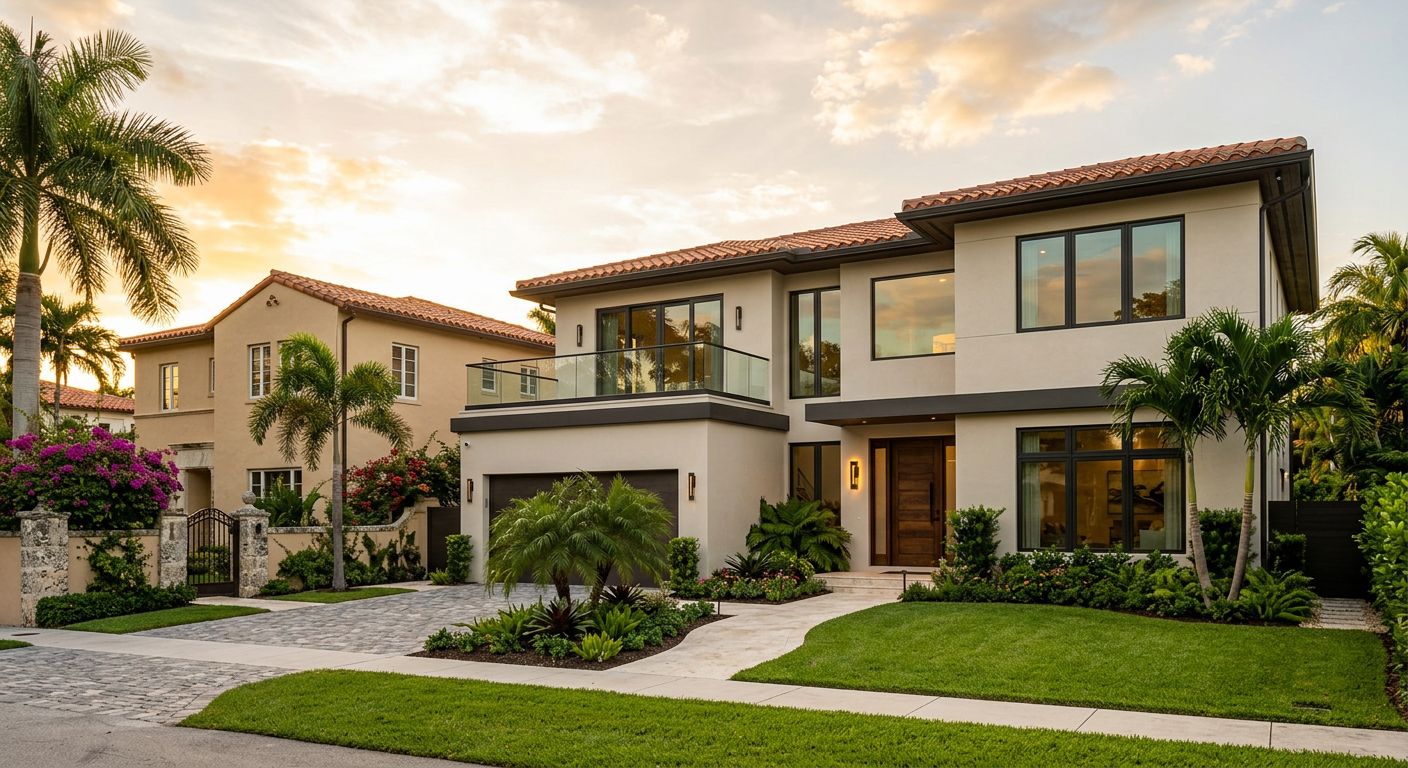 Home addition exterior in Coral Gables