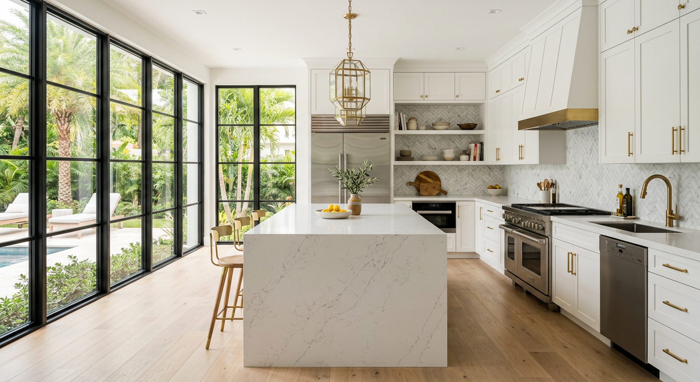 Luxury kitchen renovation in Miami-Dade